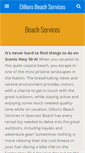 Mobile Screenshot of dillonsbeachservices.com