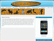 Tablet Screenshot of dillonsbeachservices.com